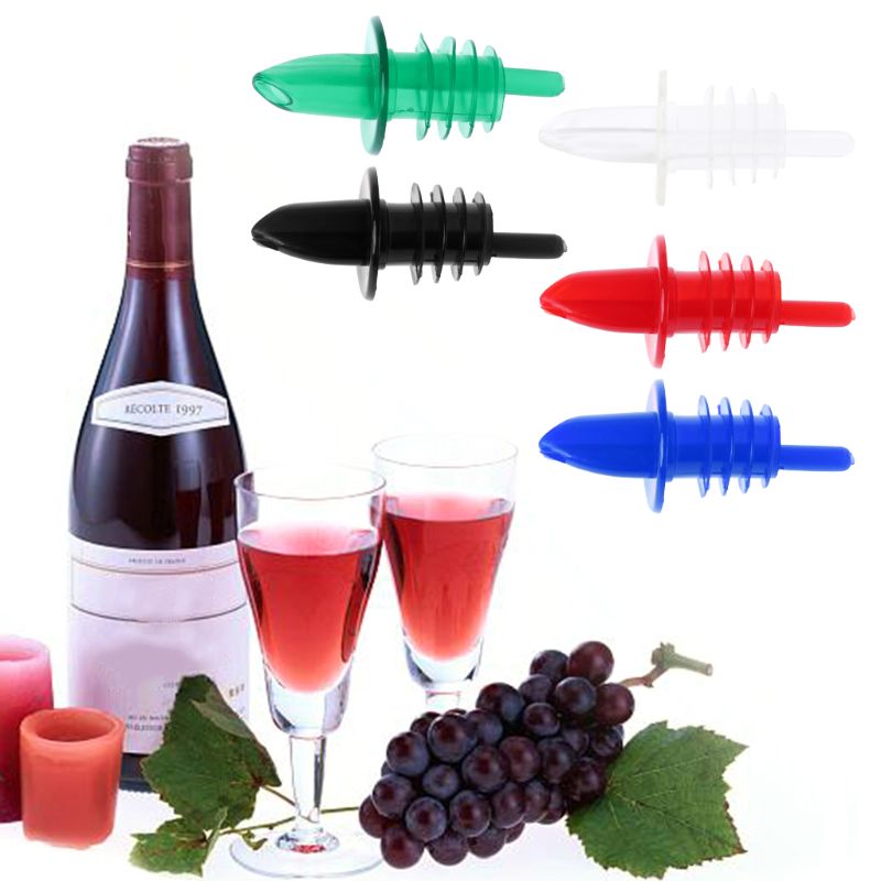 Plastic Liquor Spirit Wine Bottle Pour Free Flow Pourer Stopper Cocktail Drinks
