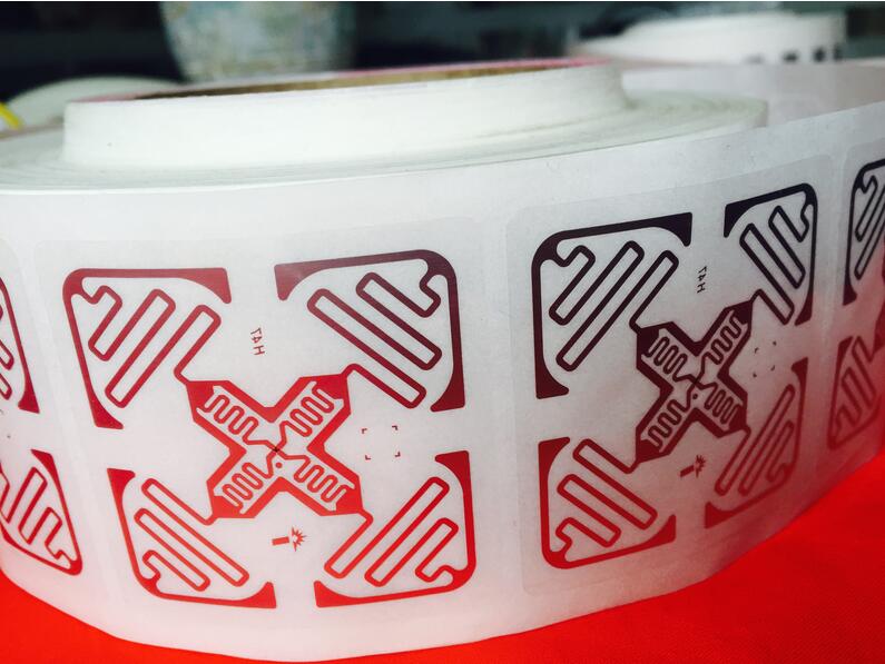 100Pcs Boek Elektronische Label H47 Gecoat Papier Rfid Label Impinj Uhf Rf Bibliotheek Label Sticker Kan Afdrukken 860-960Mhz Rfid Label