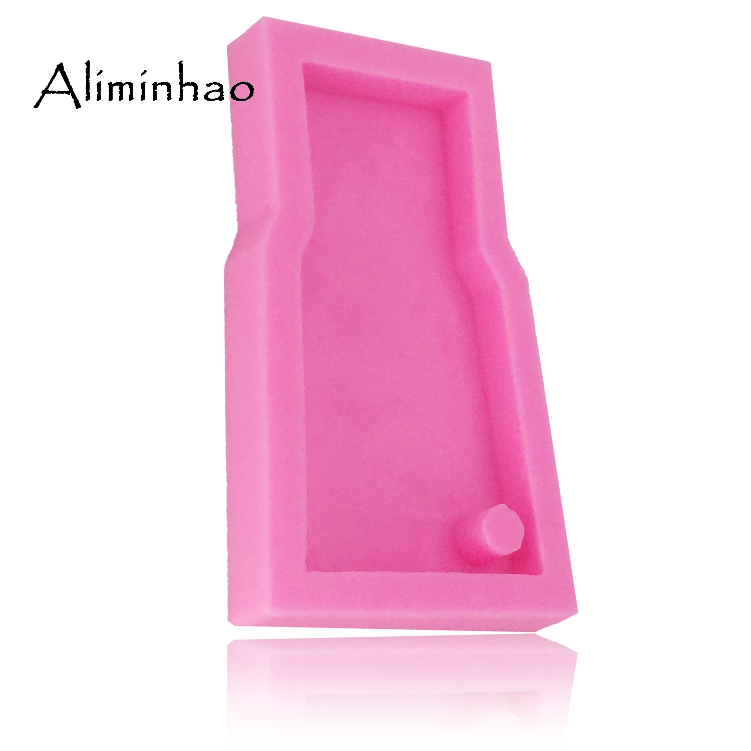 DY0053 molde de silicona con forma de vaso de agua brillante DIY para llaveros moldes perforados Molde de resina epoxy de arcilla polimérica