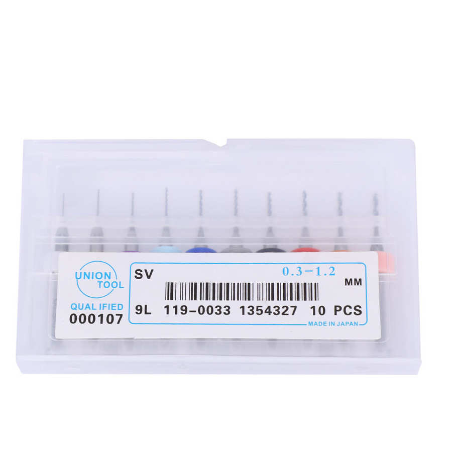 10Pcs/lot Drill Bit Sets CNC Portable 0 3-1 2mm Carbide Micro Drill Bits