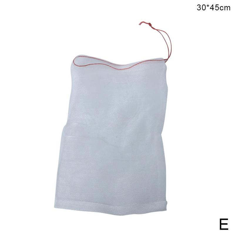 Drawstring Reusable Protection Bag For Seeds Soaking Germination Fruit Mesh Bags Garden Vegetables Nylon: 45x30cm