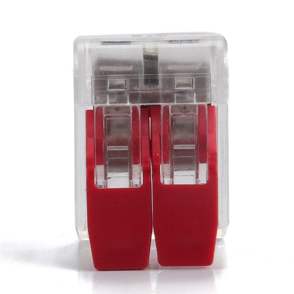 60 uds. Conector de Cable 12-24AWG 2-conductores Clips de empalme compactos Cable Coonnectors cables Clips