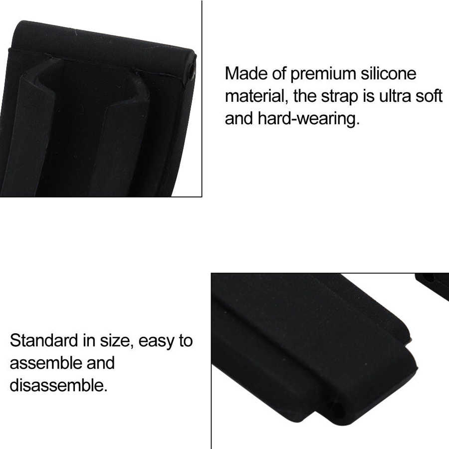 Unisex Silicone Rubber Sport Zachte Transpiratie Horloge Polsband Voor Horloge