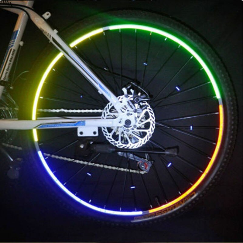 5 cmx 3m reflekterende cykel klistermærker klæbebånd til cykel sikkerhed reflekterende klistermærker cykeltilbehør