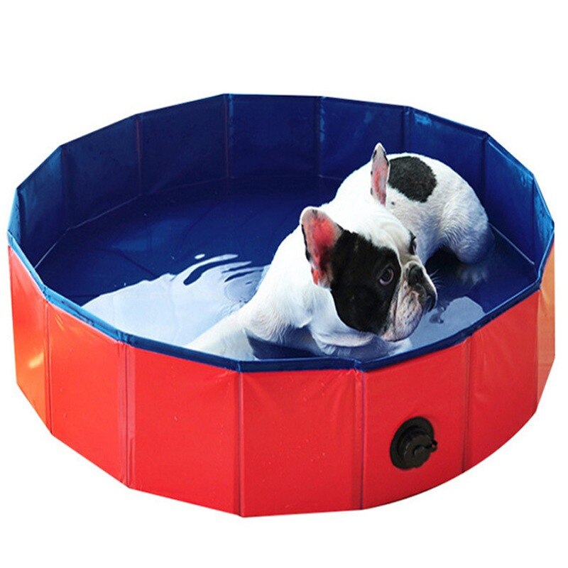 Tragbare Hund Schwimmbad Hund Schwimmen Schwimmbad Faltbare Haustier Hund Schlecht Schwimmbad Faltbare Hund Badewanne Haustier Wanne für Hunde Katzen Haustier Dusche *