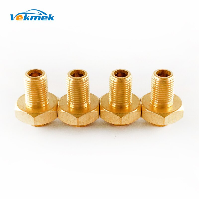 4pcs Large Bore Valve Reducer Internal Metal Tire Valve Adaptors Tyre Valve Stem Caps for Cat Loader Earthmover