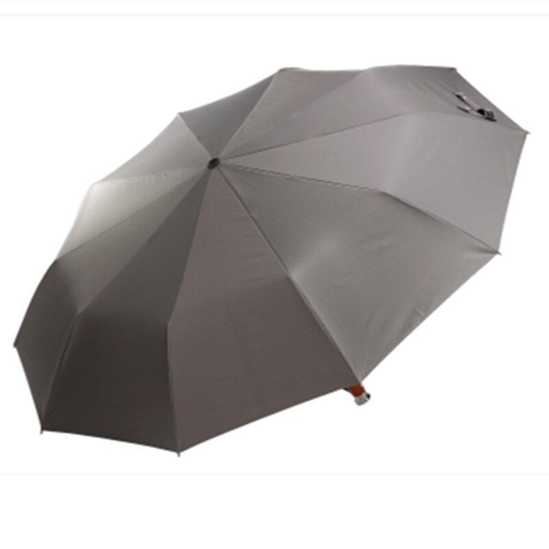 Leodauknow business tre-foldet fuldautomatisk sort lim uv-sikker og vindtæt luksusbil herre solrig og regnfuld paraply