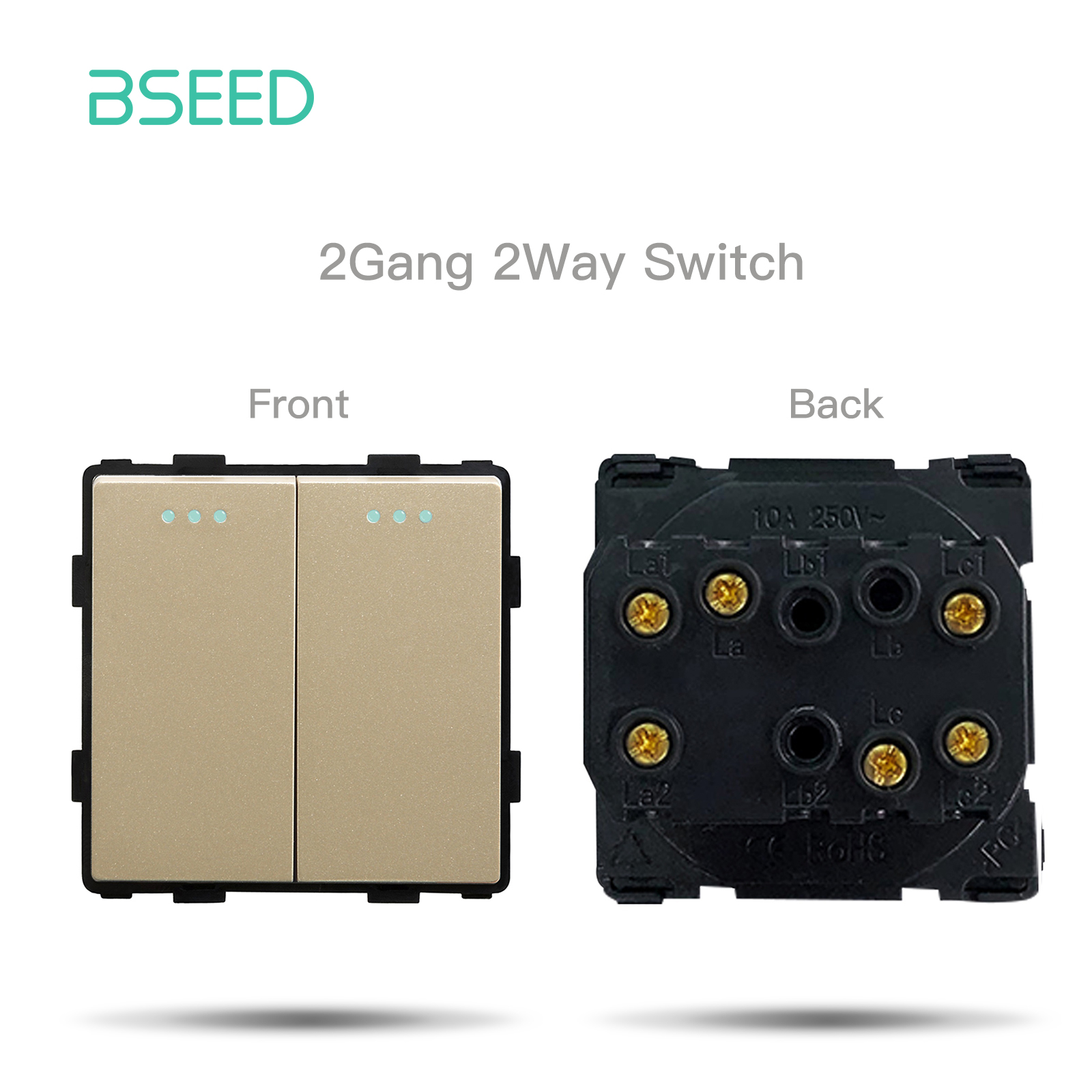 BSEED Goldene Zauberstab Licht Schalter Modul Teile Glas Rahmen USB Steckdosen Funktion DIY EU Katze5 TV Steckdosen ST TEL Steckdose Teile: violett