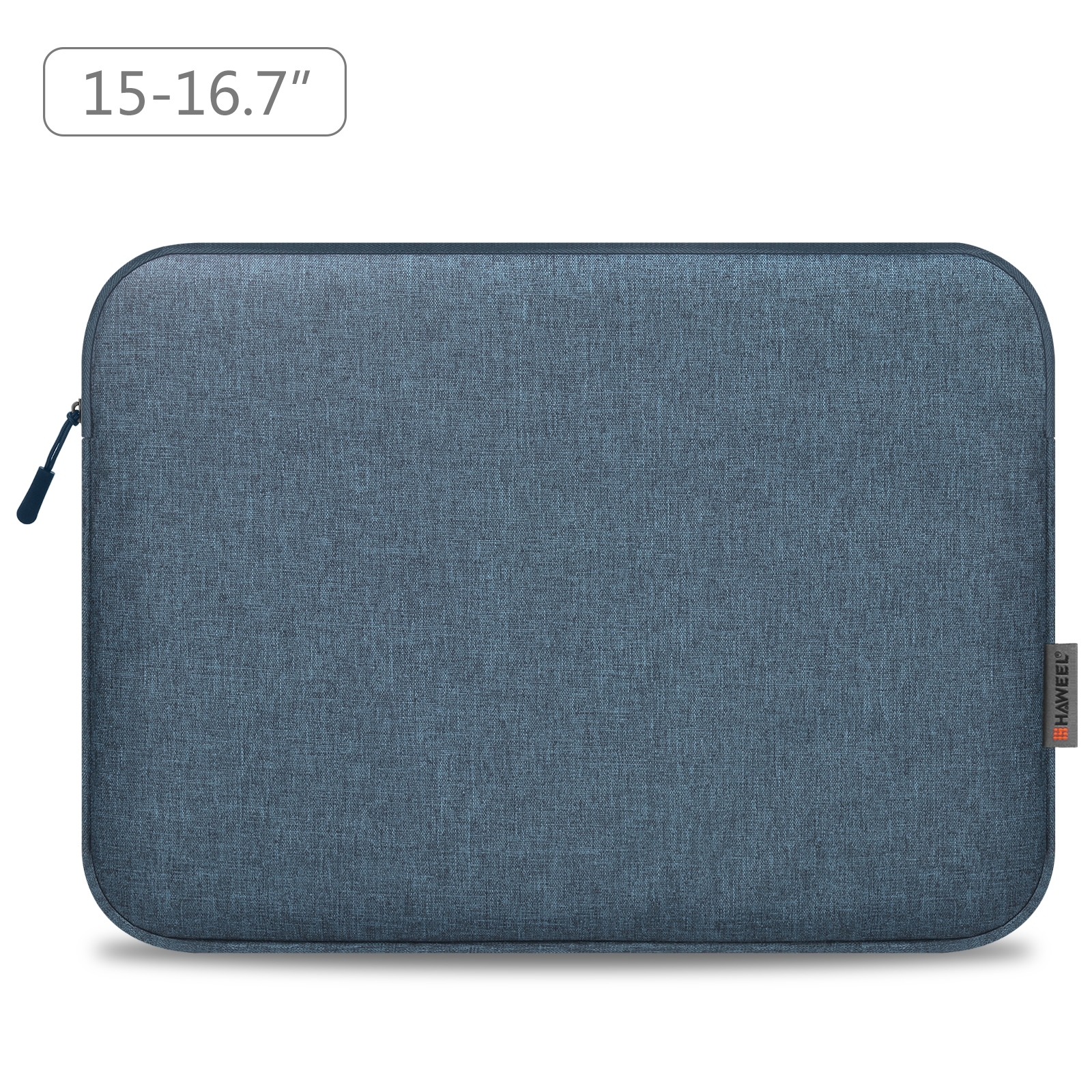 HAWEEL 16 inch Laptop Sleeve Case Zipper Briefcase Bag for 15-16.7 inch Laptop: Navy Blue