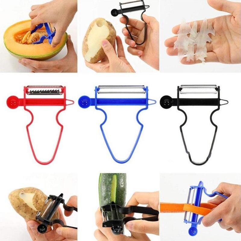 3 stuks magische schilmesjes, snijmesjes, raspmesjes, multifunctionele set, schaafmesjes, snij- en keukenschaafmesjes, groentesnijders, foo  o1 w 5