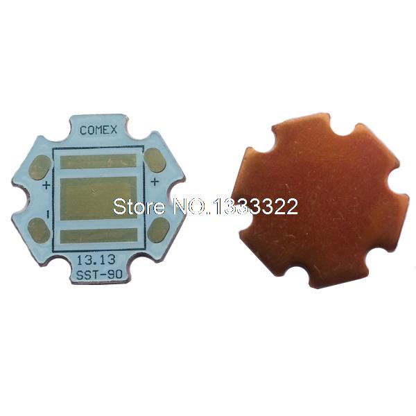 2 stuks/partij 20mm x 20mm x 1.5mm Koperen Base Board voor Luminus SST-90 led Cree MT-G2 LED koper board