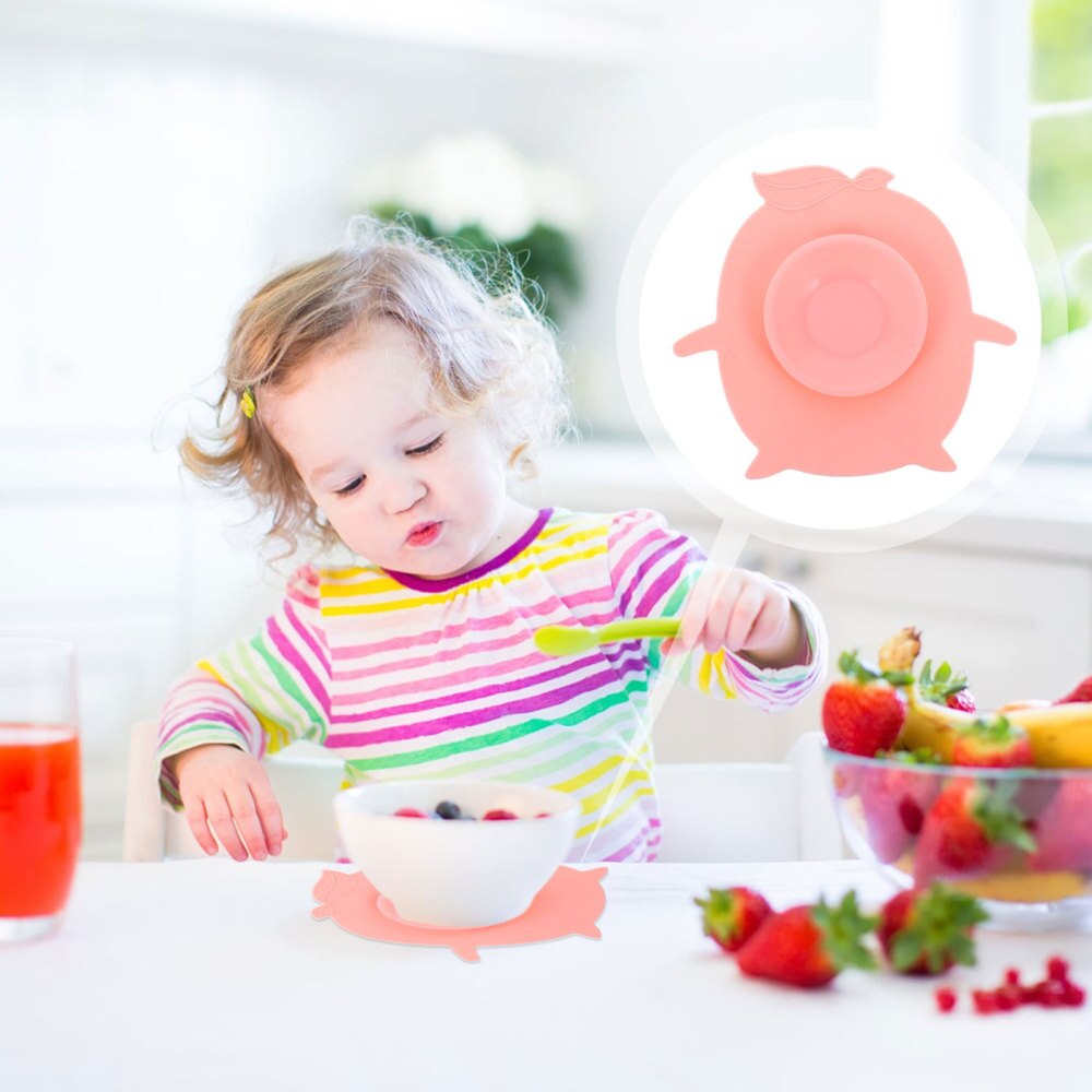 1pc bébé alimentation bol tapis antidérapant ventouse bol tasse vaisselle fixation tapis