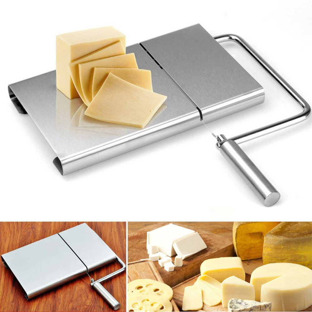 Cheese Slicer Stainless Steel Wire Butter Cutter Cake Cutting Kitchen Baking Tool MYDING: Default Title