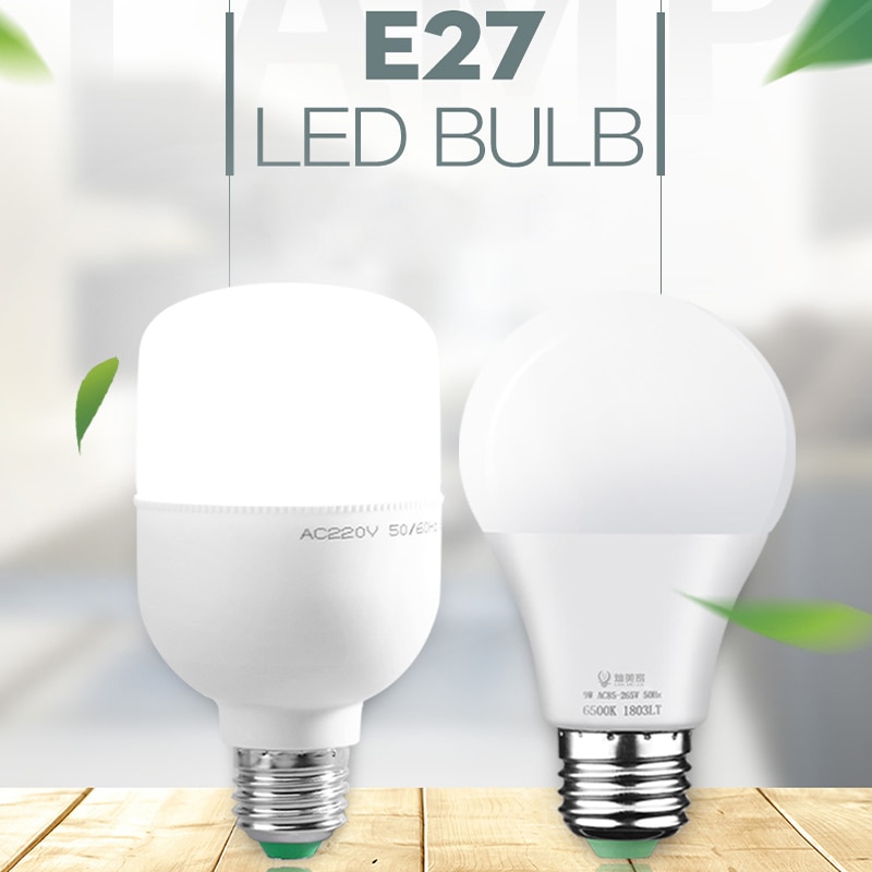 Led Lamp E27 LED Lamp AC 220V 110V Bombillas Leds Licht 5w 12w 15w 18w 20w 30w 40w 50w Ampul Spotlight voor Indoor Home Keuken