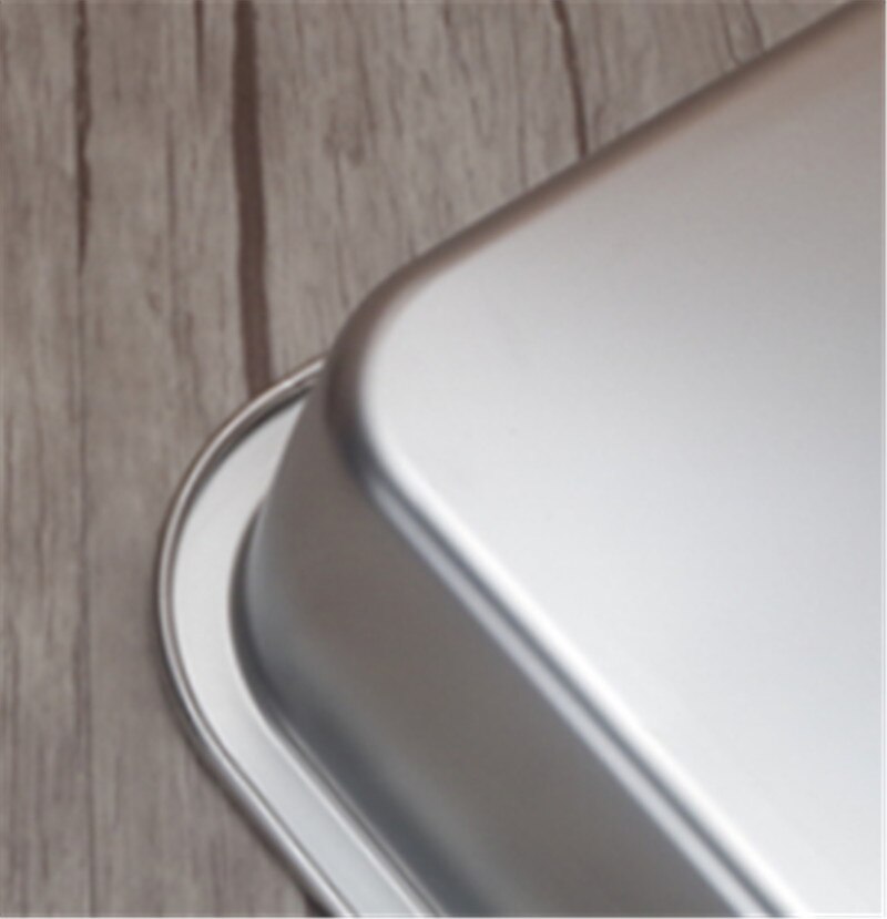 0.8mm 304 stainless steel plate tray rectangular square plate baking pot dish deep Japanese barbecue bbq cafeteria Storage trays