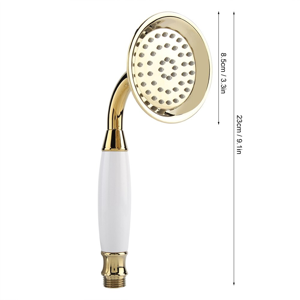 G1/2" Gold Handheld Shower Head Bathroom Sprayer hand shower high pressure douchekop pommeau de douche