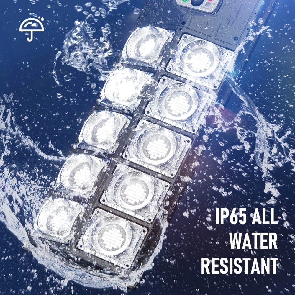8000W 504LED Solar LED Street Light Waterproof PIR Motion Sensor Smart Remote Control Lamp Outdoor Garden Security Wall Light