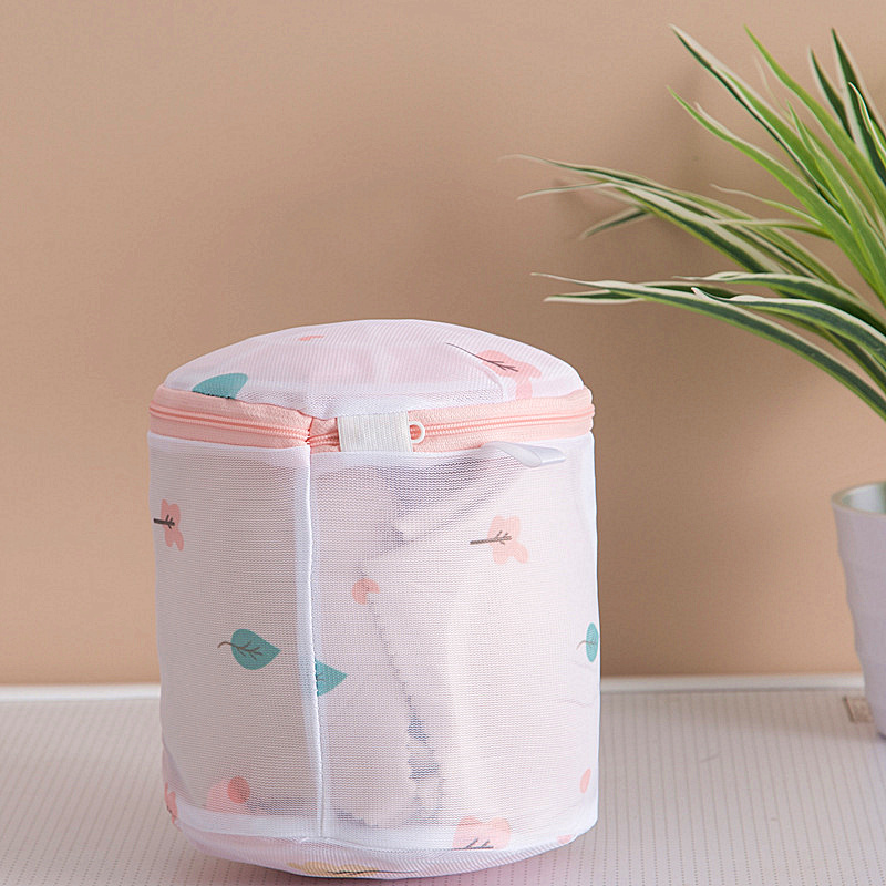 Polyester Printing Mesh Laundry Bag Underwear Laundry Baskets Large Capacity Travel Organizer for Clothing Socks Bra Washing Bag