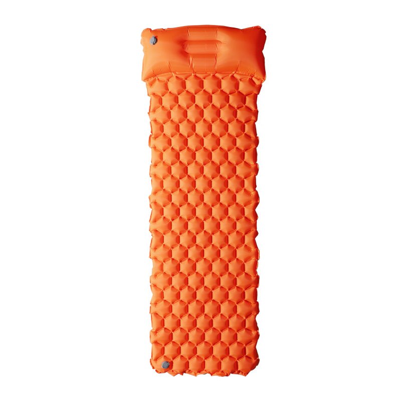 Opblaasbare Matras Voor Outdoor Camping Matras Zelf Opblaasbare Naturehike Lucht Mat Lichtgewicht Meubels Bed Ultralight Kussen: Orange