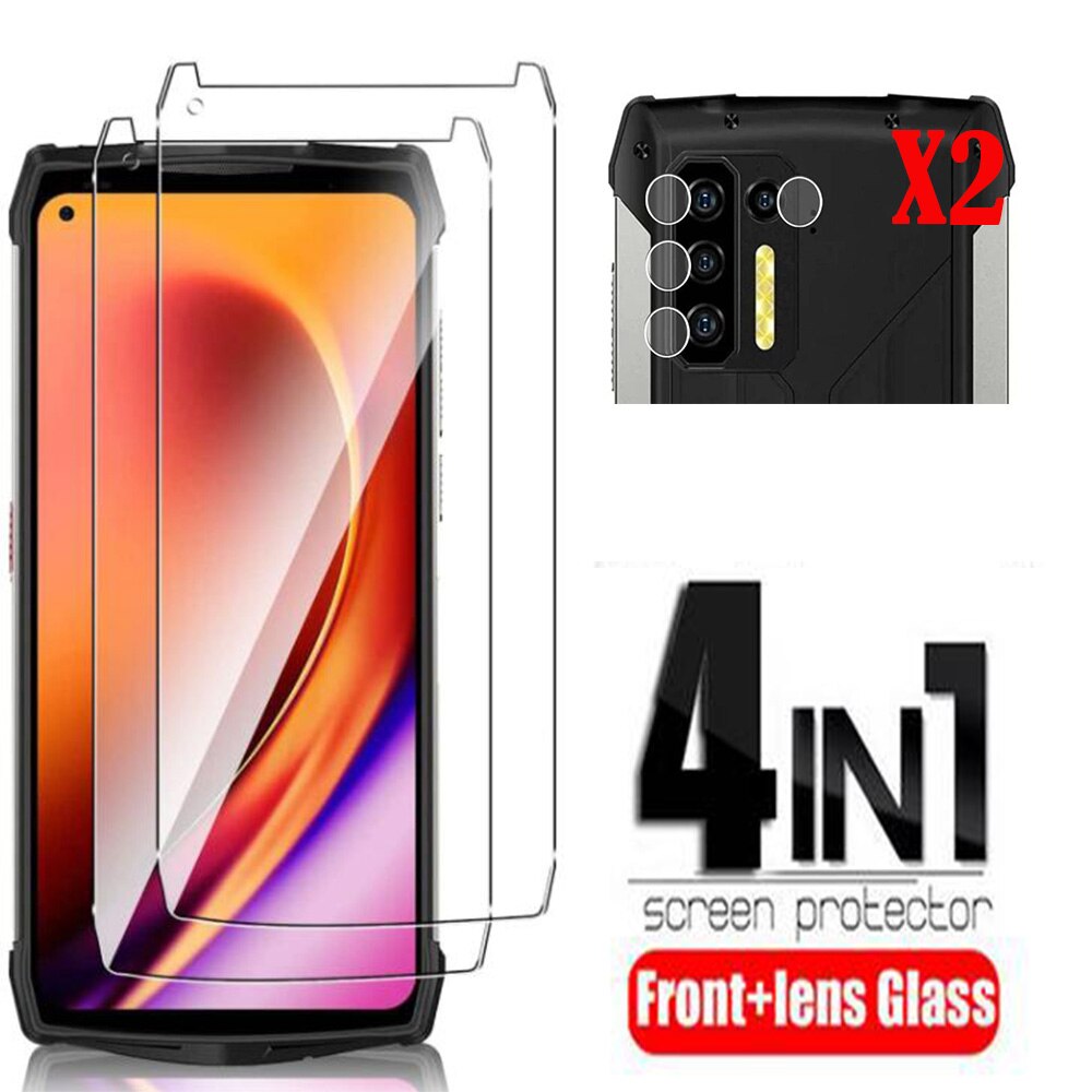 Coque en TPU souple avec caméra en verre trempé 2.5D, protection d'écran pour Power Armor 13 6.81 ", pour Ulefone Power Armor 13: 2Glass 2Lens Film