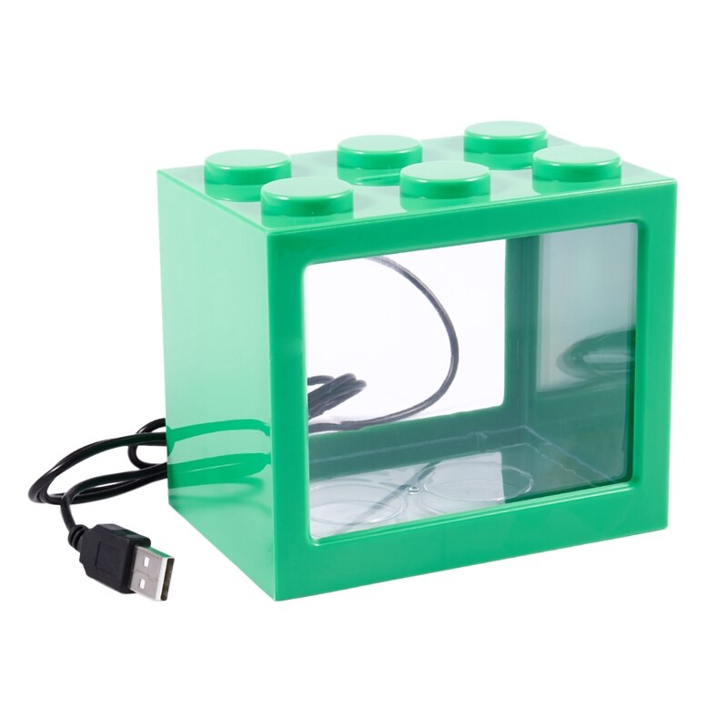 Big Mini USB LED éclairage clair Aquarium ornement Aquarium bureau décor de bureau, vert