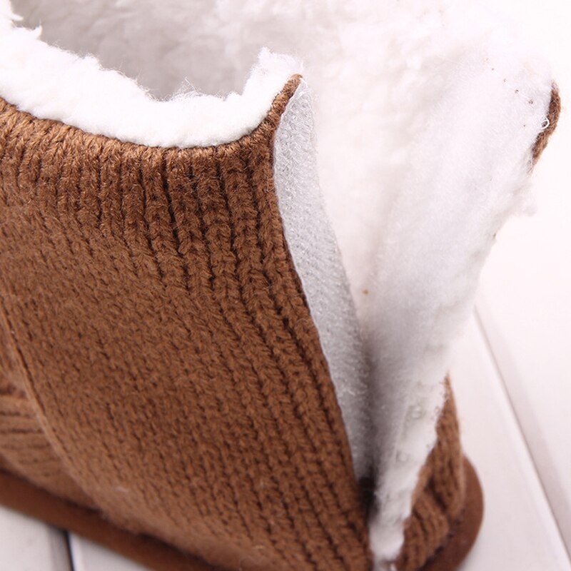freundlicher Winter Baby Schuhe Stiefel Für Mädchen Nette Karikatur Tragen gestrickte Warme Booties Schuhe Für Kleinkinder Kleinkind Schneeschuhe Mädchen Stiefel