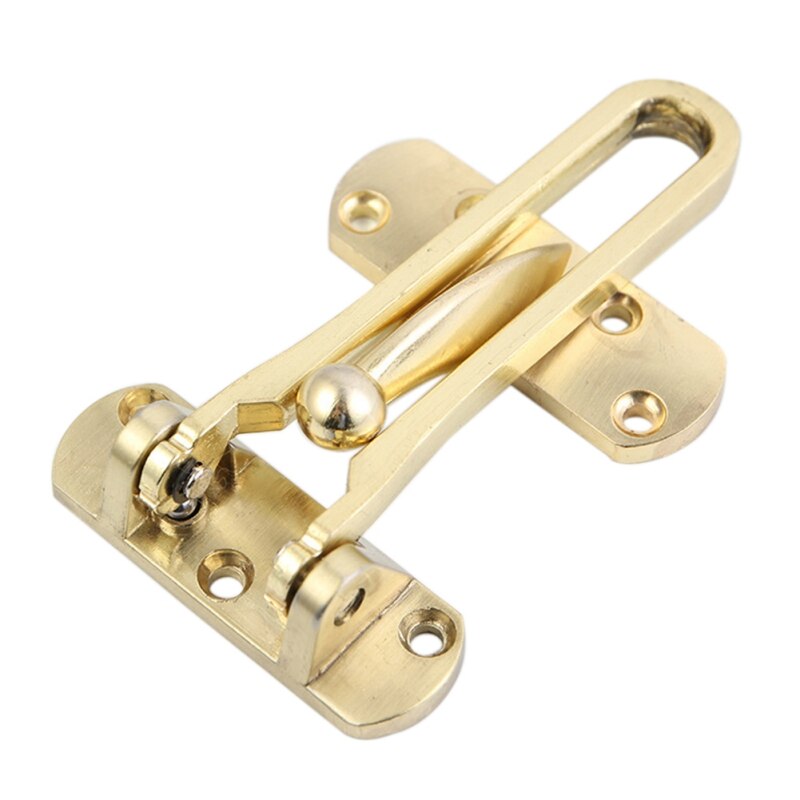 1 ensemble garde loquet boulon et 4 vis porte coulissante serrure poignée en alliage de Zinc porte loquet maison sécurité chaîne porte accessoires