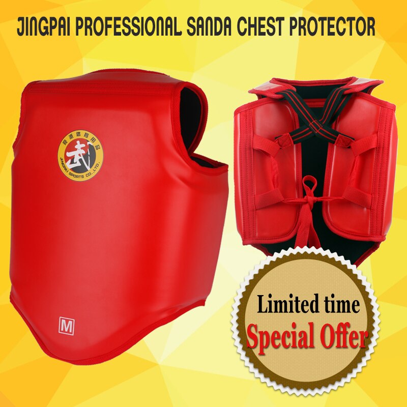 Thickened MMA Chest Protector Sanda Wrestling Chest Support Protective Gear Boxing Sparring Fighting Chest Protector
