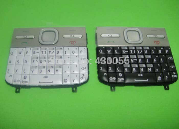 10 stks Wit/Zwart Y Behuizing Beschermhoes Toetsenborden Toetsenborden Voor Nokia e5 e500 e5-00,