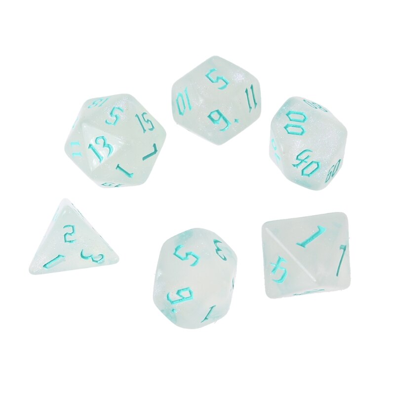 7 pçs resina poliédrica diques para dnd rpg mtg dials mesa de mesa dados jogo de tabuleiro brinquedos h053
