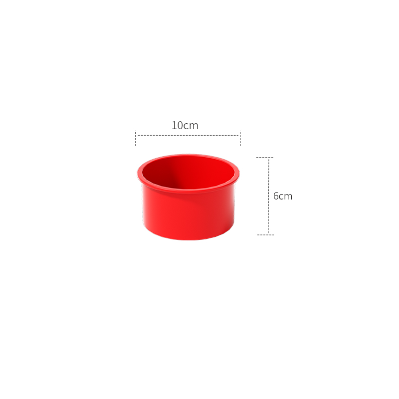Runde Kuchenform – Silikon-Kuchenform zum Backen, antihaftbeschichtete Backform für Schichtkuchen, Käsekuchen und Schokoladenkuchen – 4" 6&q: Schokolade