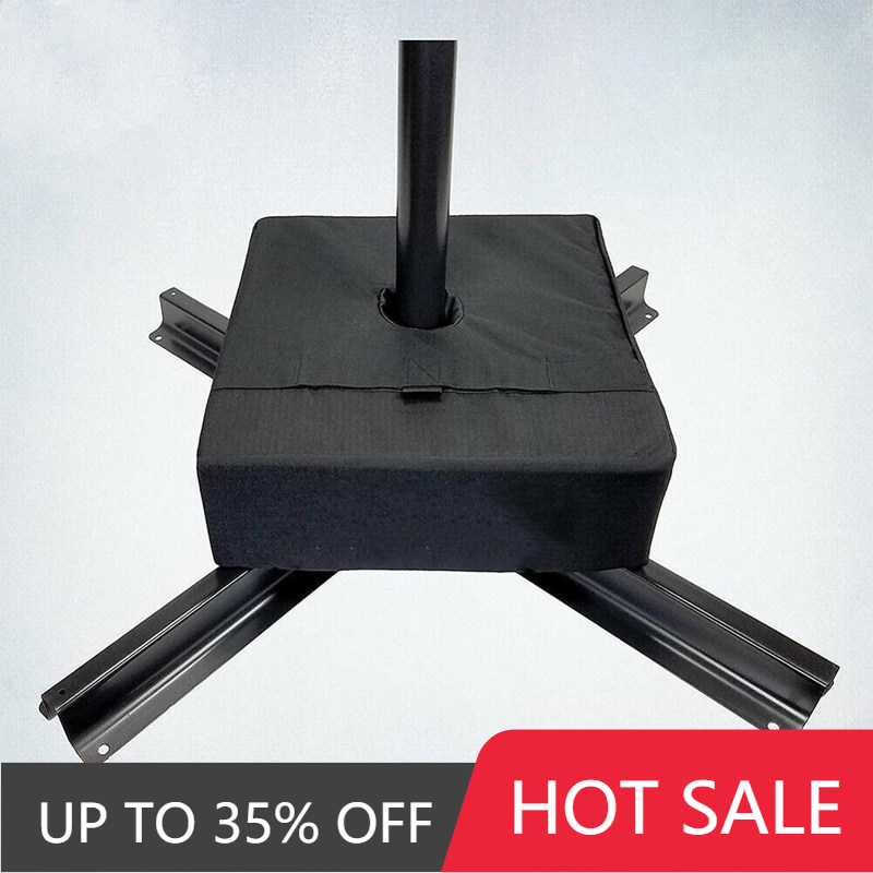 Zwart Vierkant Patio Paraplu Base Weerbestendig Gewicht Tas Met Brede Opening, Universele Maat Voor Standaard Outdoor Patio Paraplu