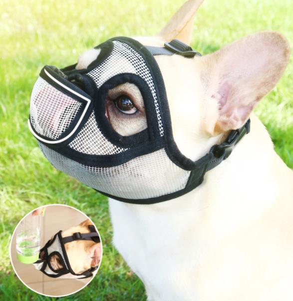 Haustier Kleine Hund Französisch Bulldogge Maulkorb Hund Maus Korb Atmungsaktiv Maulkorb für Hunde