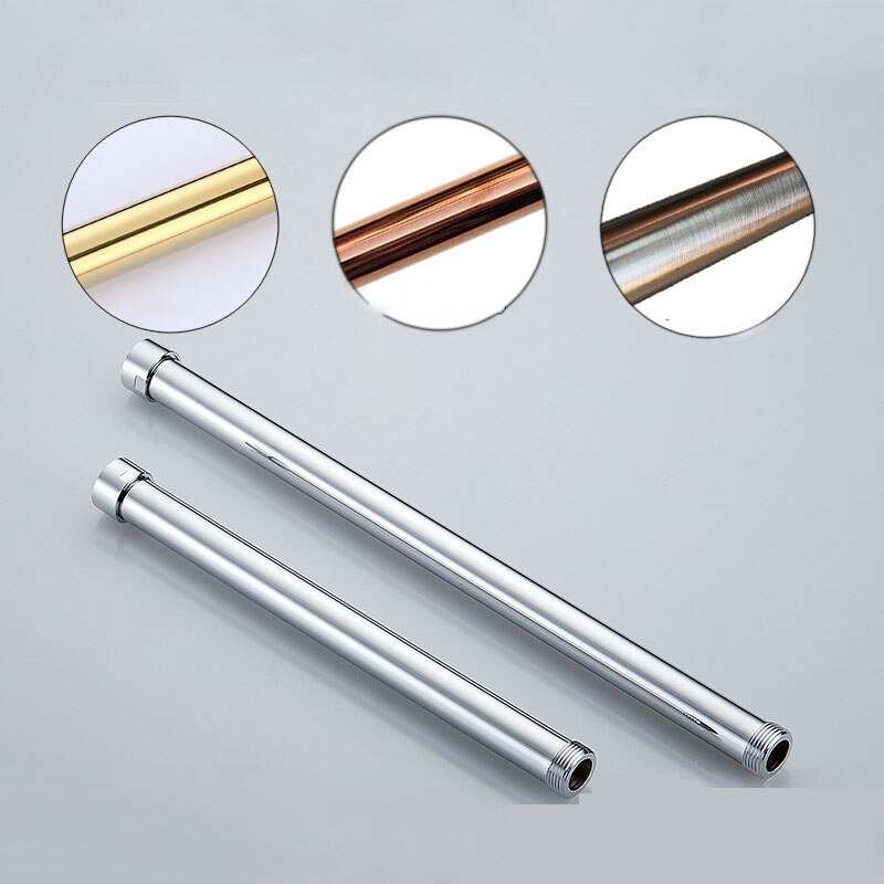 Brass Shower Tube Extend Pipe 30CM Extension Tube Bar,Heighten pipe sliding bar shower tube lengthen pipe bathroom accessorie