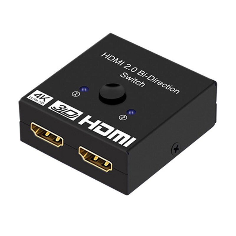 4K HDMI Switch 2 Ports 1X2 / 2X1 HDMI Switcher Splitter Supports Ultra HD 4K 1080P 3D HDR HDCP for PS4 HDTV: Default Title