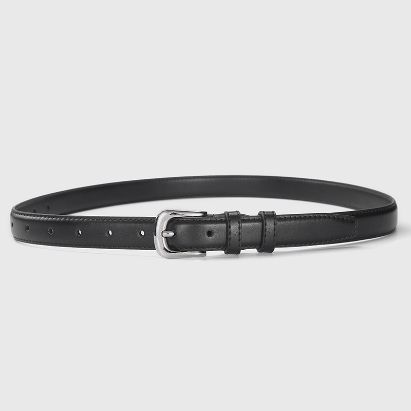 1 Uds. Cinturón fino para mujer, estilo que combina con todo, cinturón de mujer moderno y sencillo con pantalones vaqueros: Blanco / 100 cm