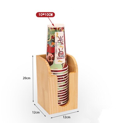 Bamboo Coffee Rack Acrylic Coffee Paper Holder Tea... – Vicedeal