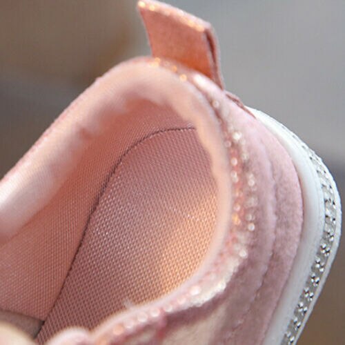 Peuter Baby Meisjes Bow Sequin Soft Sole Crib Schoen Trend Casual Jurk Schoenen 1-3Years