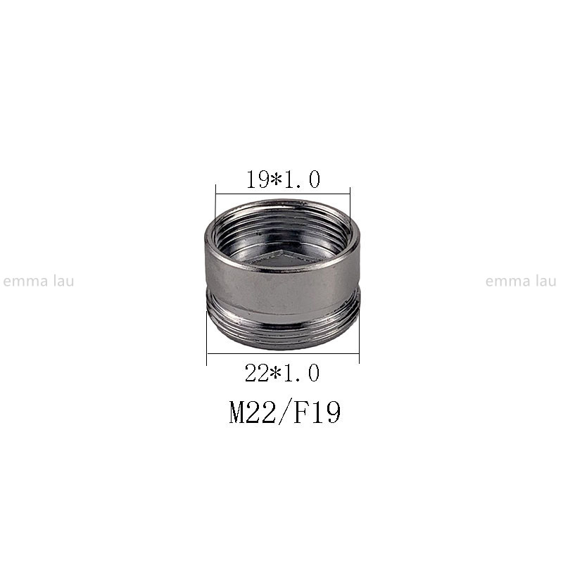 16 17 18 20 21 22 23 24 25 30mm vrid 22 kransamlare adapter vattenrenare kopplingar mässing köksblandare vvs tillbehör: Brun