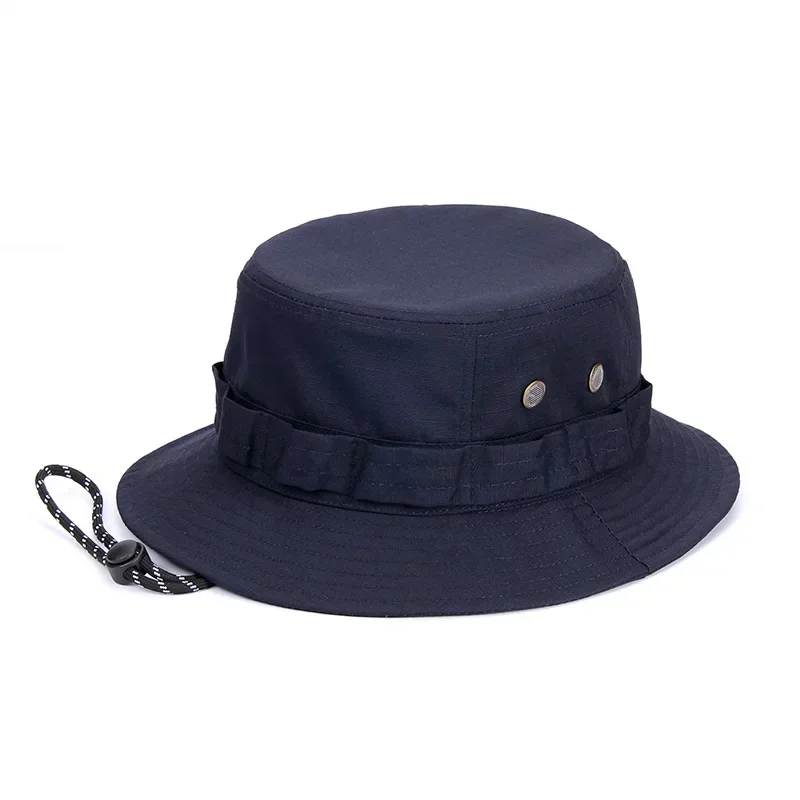 Große Größe, winddichter Sonnenhut für Herren, Damen-Eimerhüte, Buni-Hütte, faltbar, UV-beständig, Strand, Angeln, Sommer, großer Kopf, Fischermütze: L / verrotten