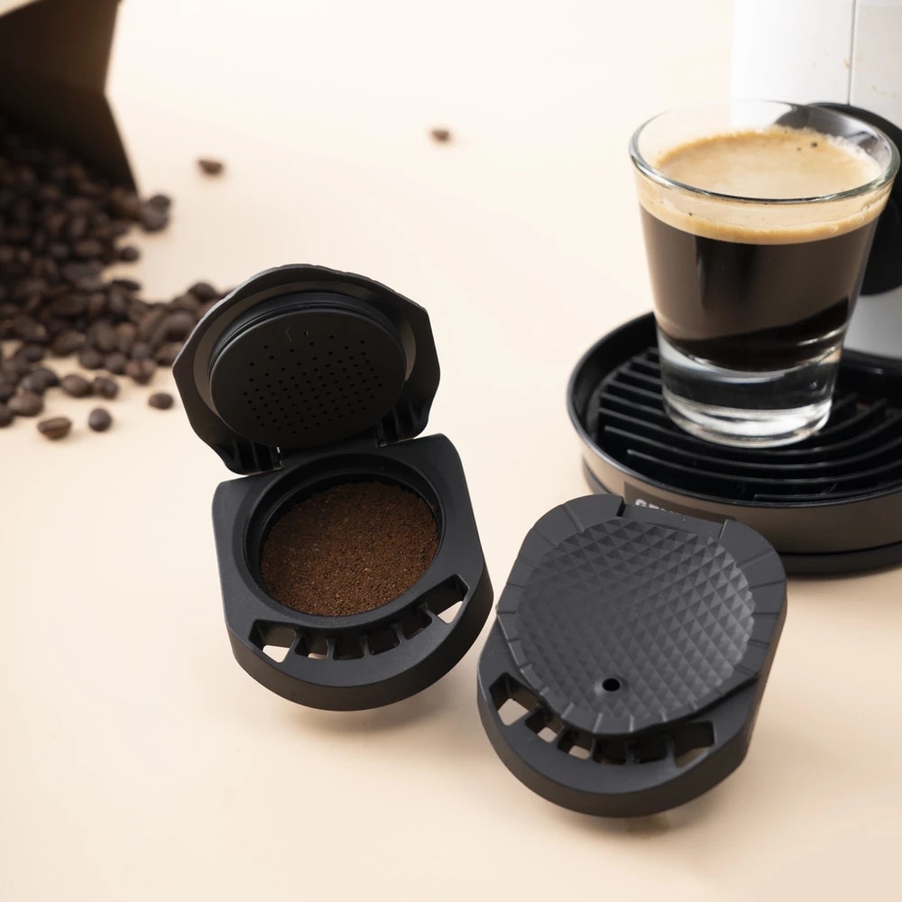 Gjenbrukbar kapseladapter for dolce gusto kaffekapselkonverter kompatibel med genio s og piccolomaskin kaffetilbehør