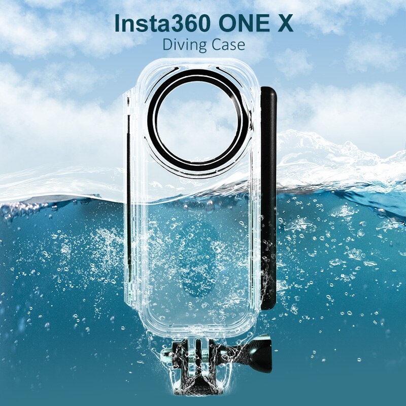 Waterproof housing shell for insta 360 one x, diving case, insta 360 diving protective cover for insta 360 one x camera accessories