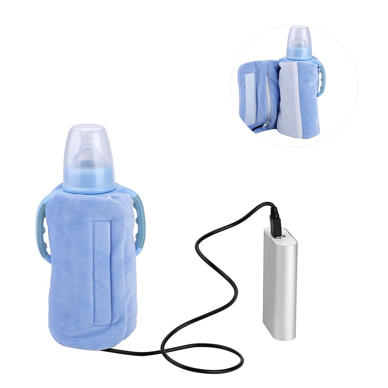 Usb Melk Warmer Koeltas Draagbare Reizen Cup Warmer Baby Verpleging Fles Cover Warmer Heater Bag
