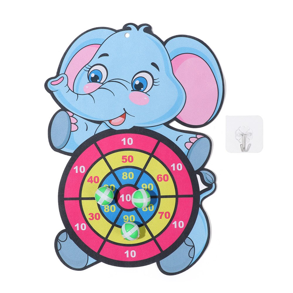 Children Cartoon Animal Dart Board Cute Elephant Target Dart Accuracy Precision Target Kids Leisure Time Sports Accessories: Elephant