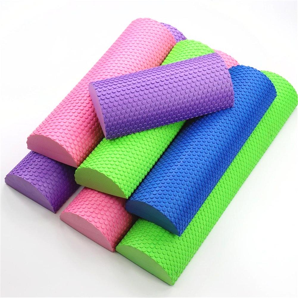 Tige de Massage Semi-circulaire en mousse EVA, équipement de Fitness, Yoga, Pilates, avec Point flottant, antidérapant, doux et relaxant, 30/45CM