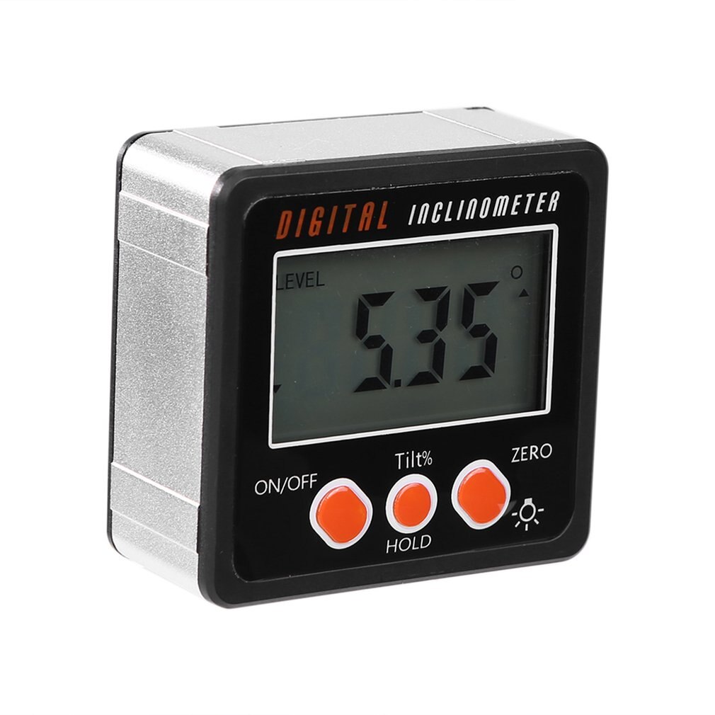 Precision Digital Protractor Inclinometer Water Proof Level Box Digital Angle Finder Bevel Box With Magnet Base