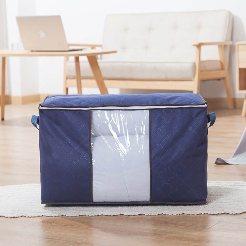 Icke-vävt tyg täcke förvaring väska hem kläder täcke kudde filt förvaringsväska resor bagage arrangör dampproof sortering bag