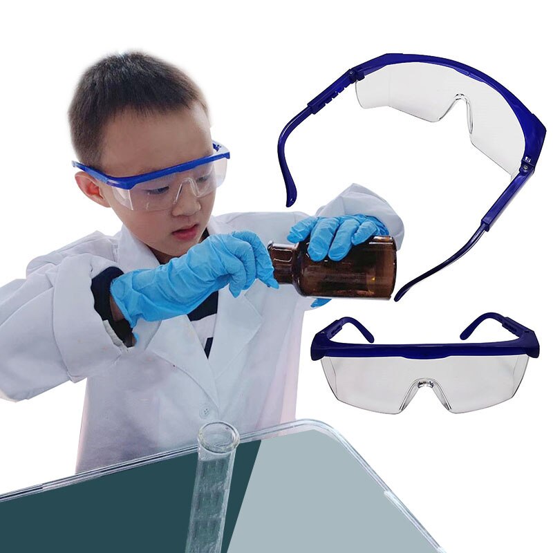 1 Paar Glazen Goggle Student Lab Bril Oogkleppen Experimentele Bril Voor Chemie Klasse Student School Onderwijs Apparatuur