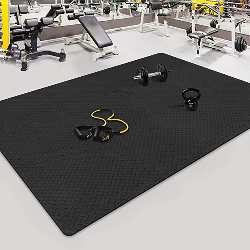 Alfombrillas de goma EVA para hacer ejercicio en el hogar, alfombrilla antideslizante de 30x30cm para Yoga y gimnasio, 12 piezas