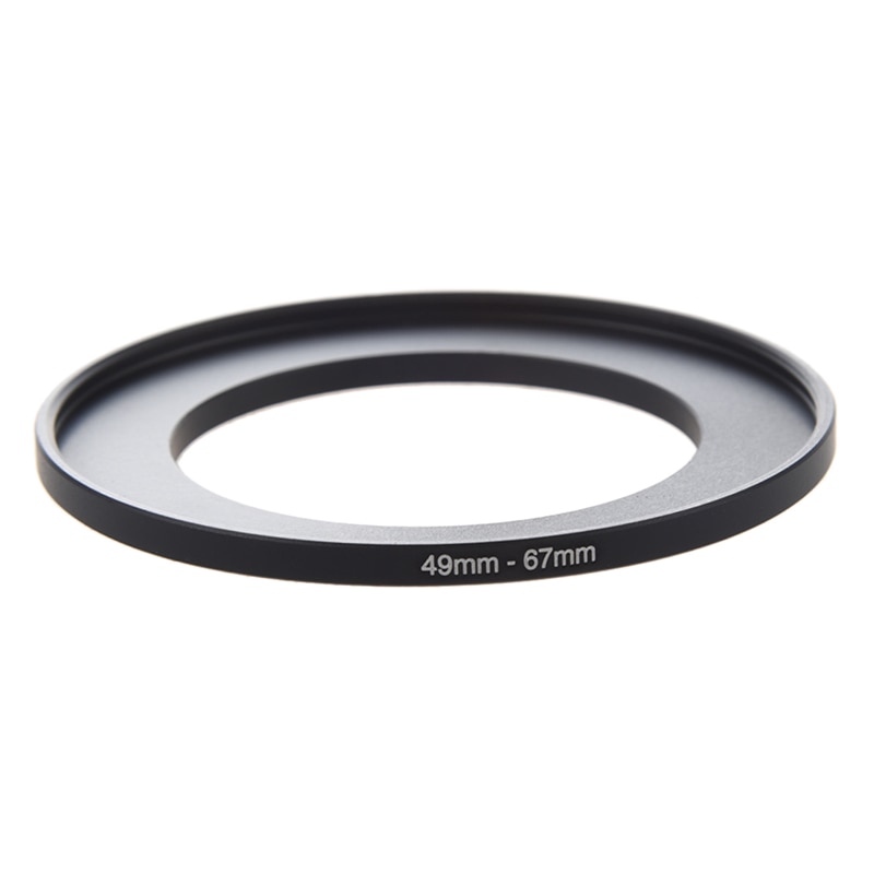 Camera Lens Filter Step Up Ring 49Mm-67Mm Adapter Zwart